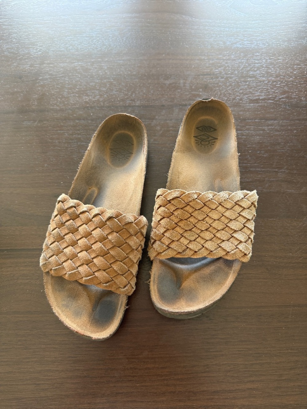O'Neill Tan Braided Slide Sandals